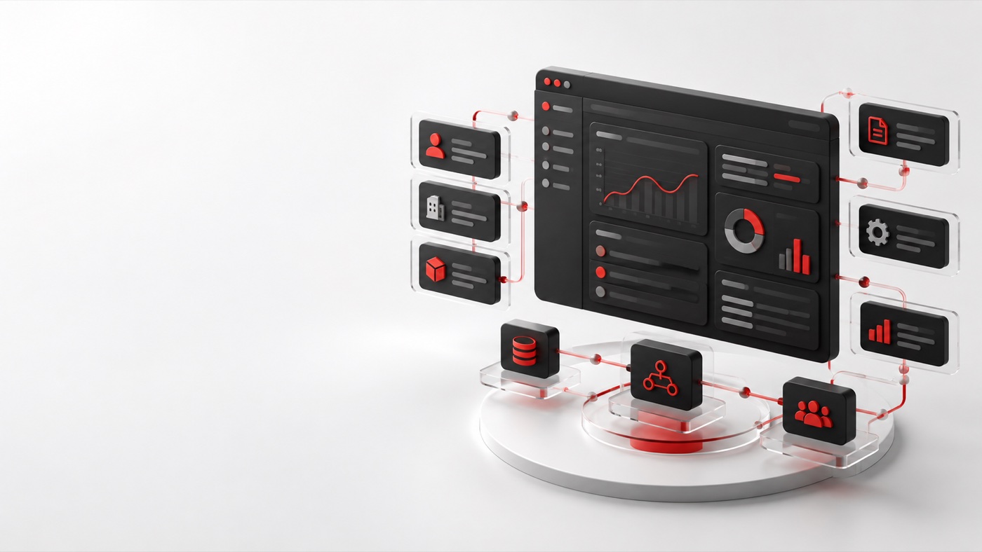 Example of a custom CRM and ERP software system