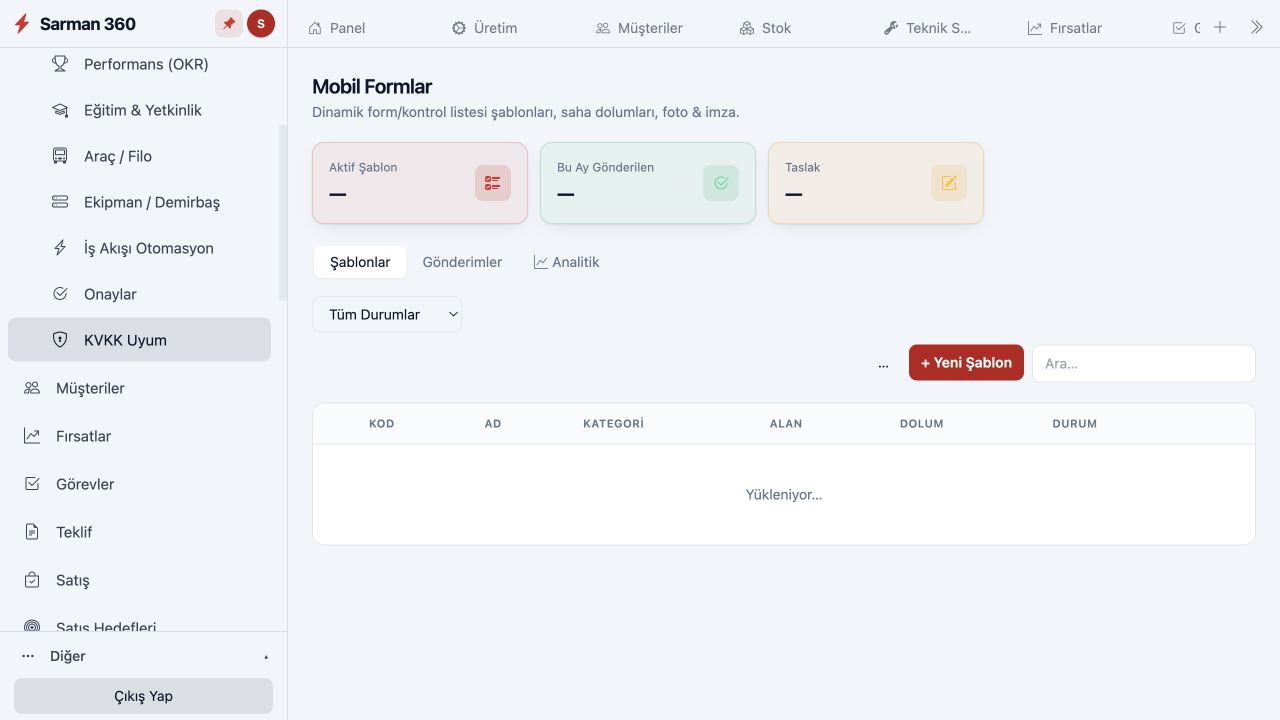 Technischer Service &mdash; Mobile Formulare